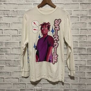 Men’s Juice World graffiti anime style long sleeve white shirt Small